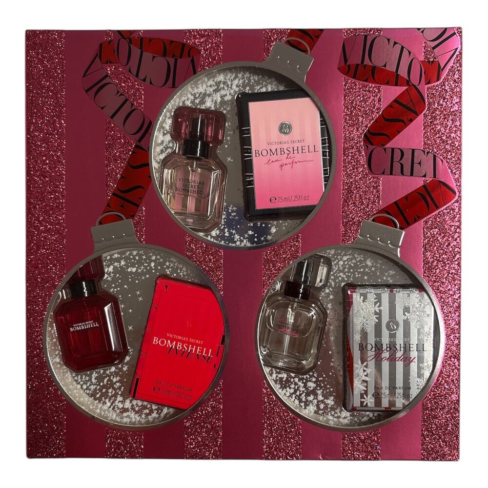 Victorias Secret Bombshell Perfume Set. Limited Edition. Holiday. New In Box